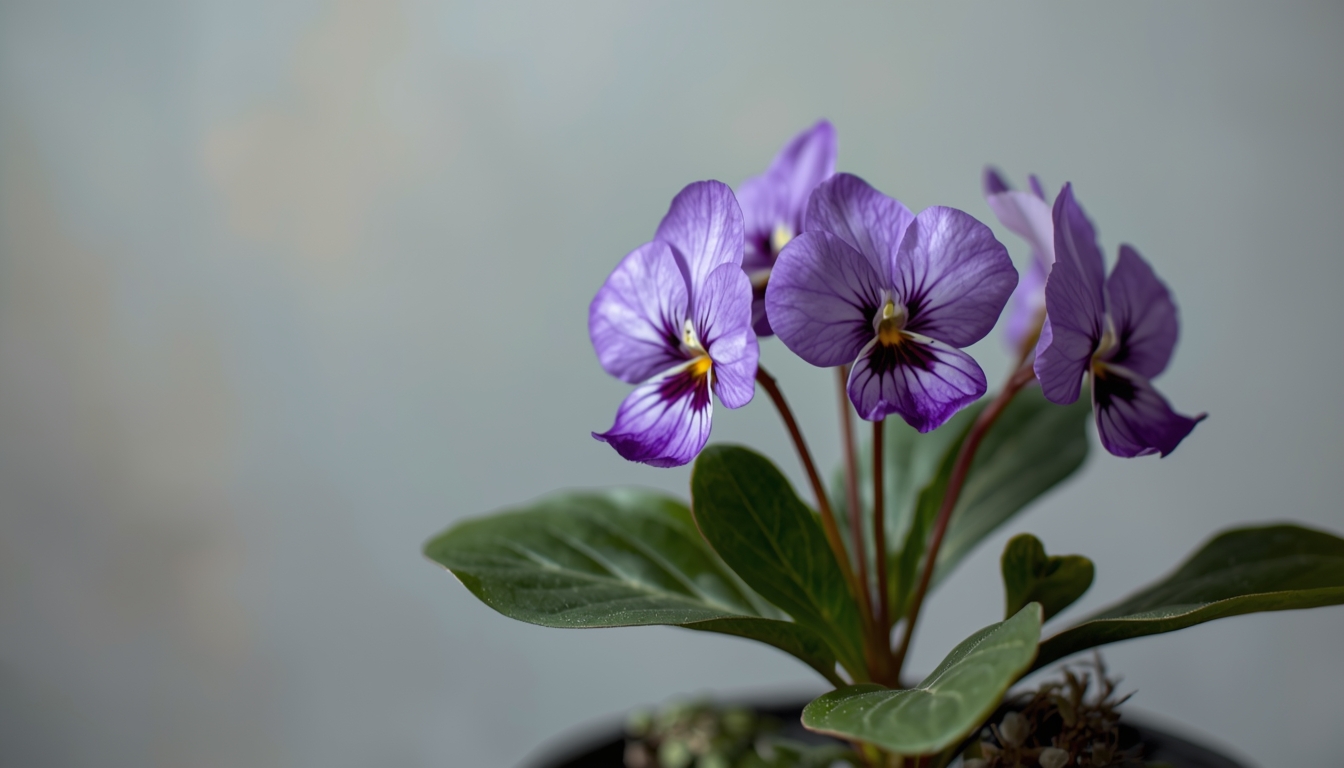 African Violet flowering plant